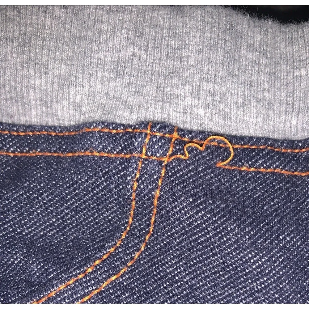 Baby‎ Gap Mickey Mouse Jeans 9M Disney Pull On Denim  Elastic Waist Embroidered